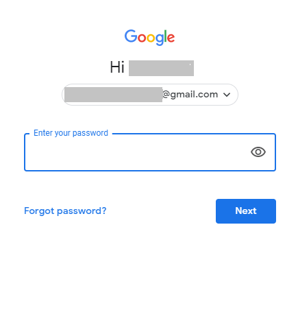 Enter Password-Google Duo Web